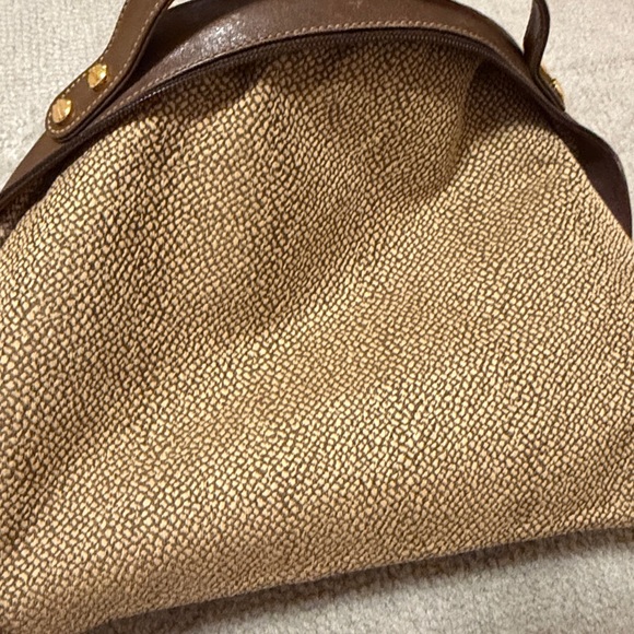 Borbonese Redwall Quail Suede Leather handbag - Picture 6 of 9